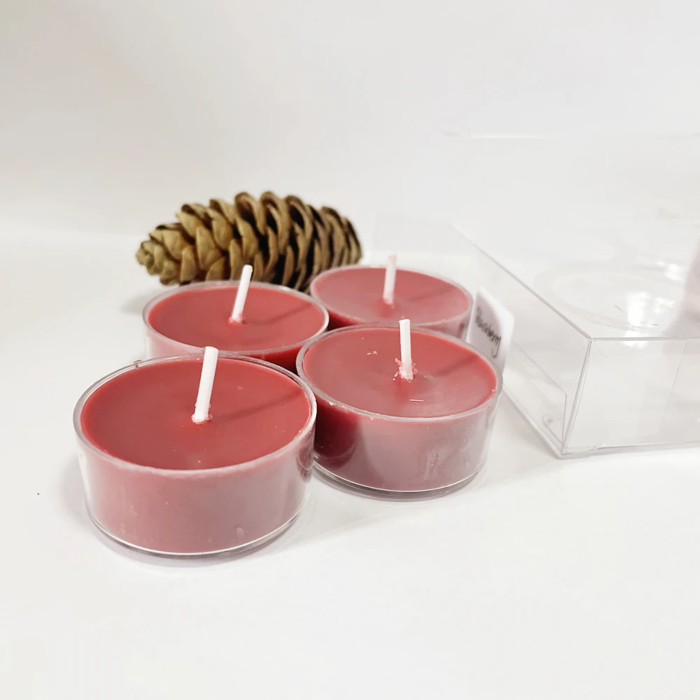 Pure Soy White Small Votive Soy Wax Tea Lights Candles 4 Hours