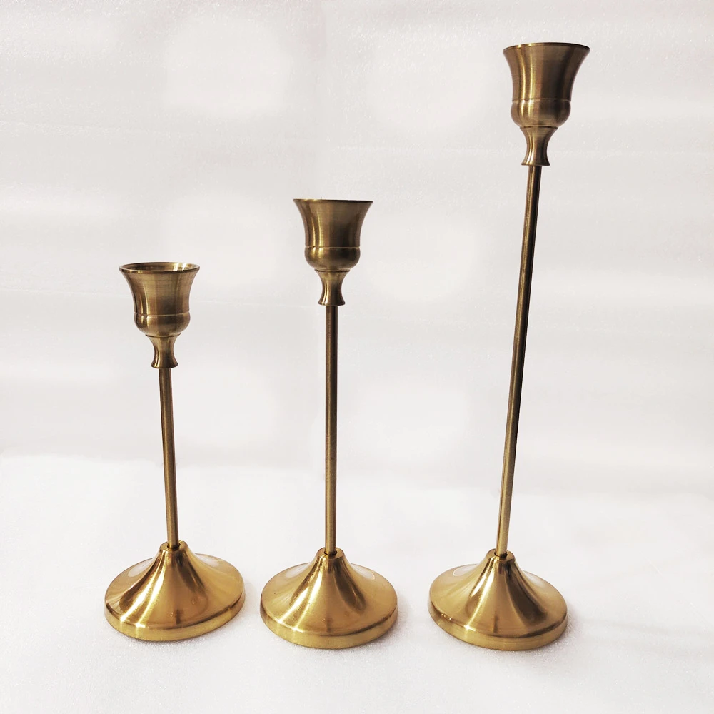 European-Style Metal Candle Holders for Elegant Homes