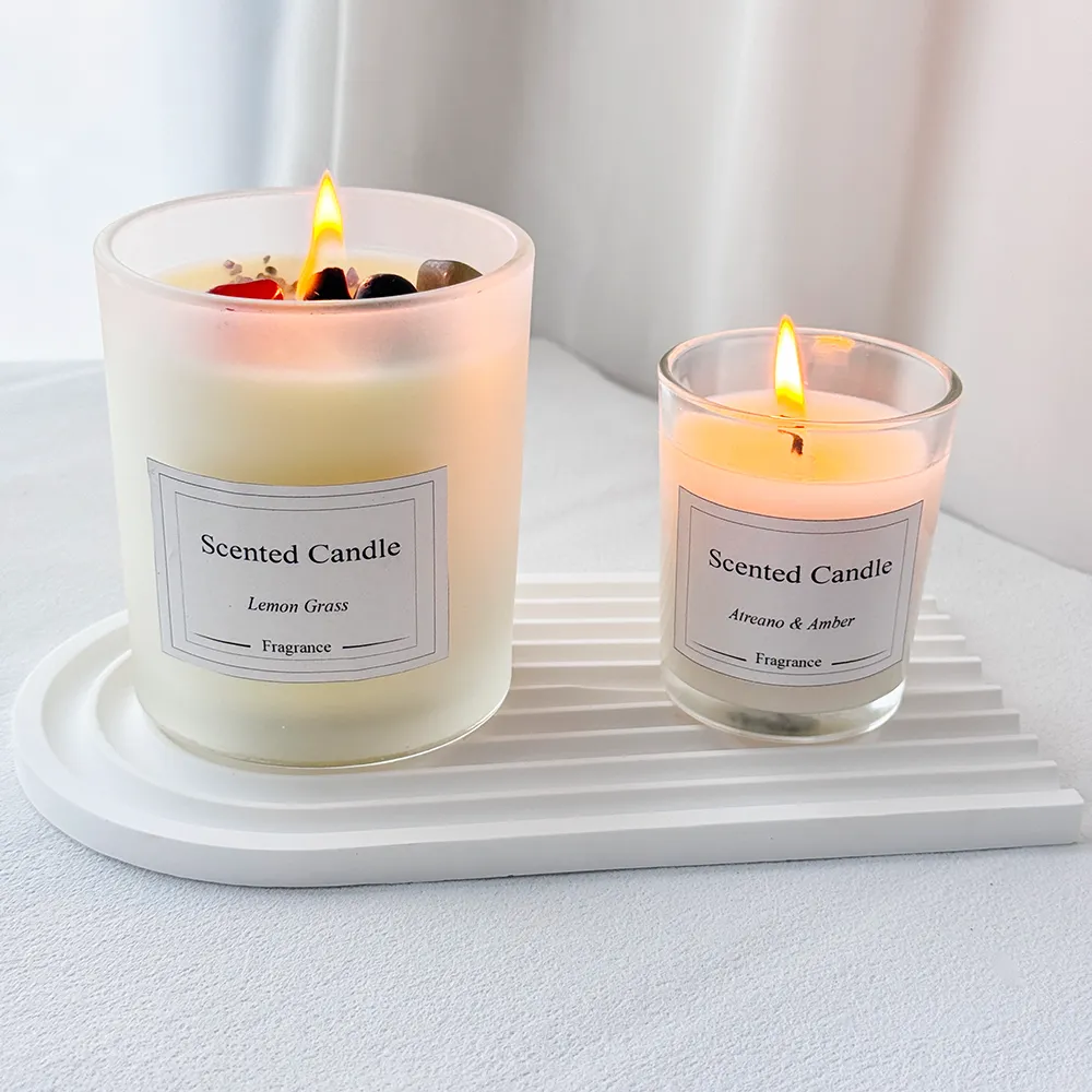 White Unscented Clear Glass Filled Votive Candles