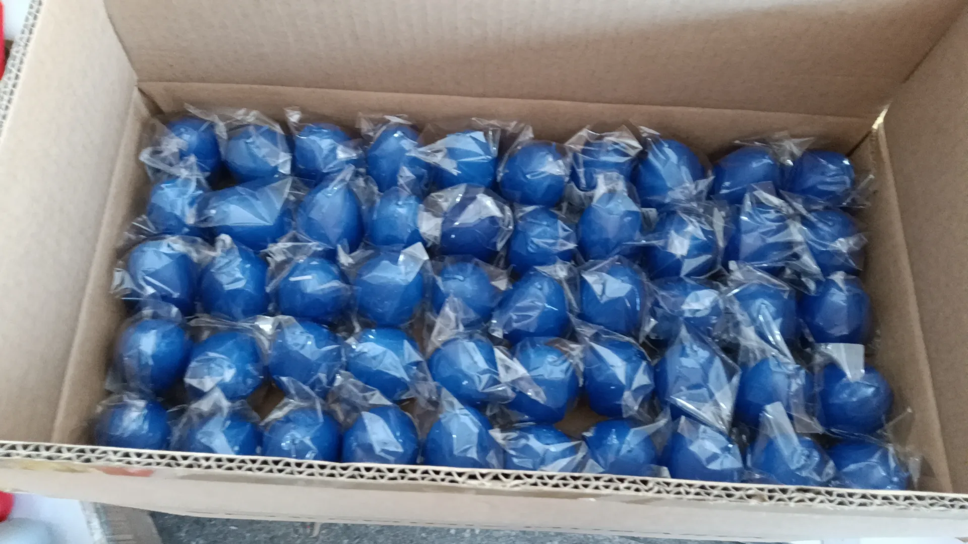 blue egg candle
