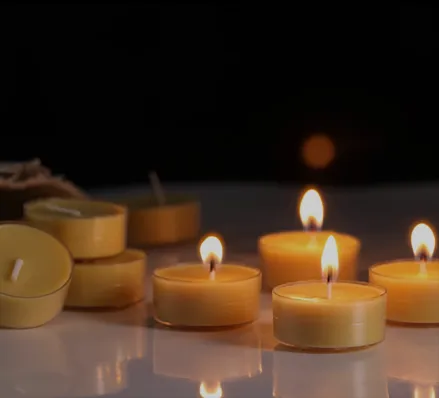 Beeswax candle