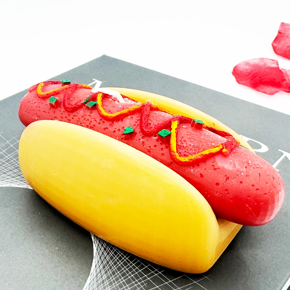 Decorative Hamburger Food Dessert Scented Candle