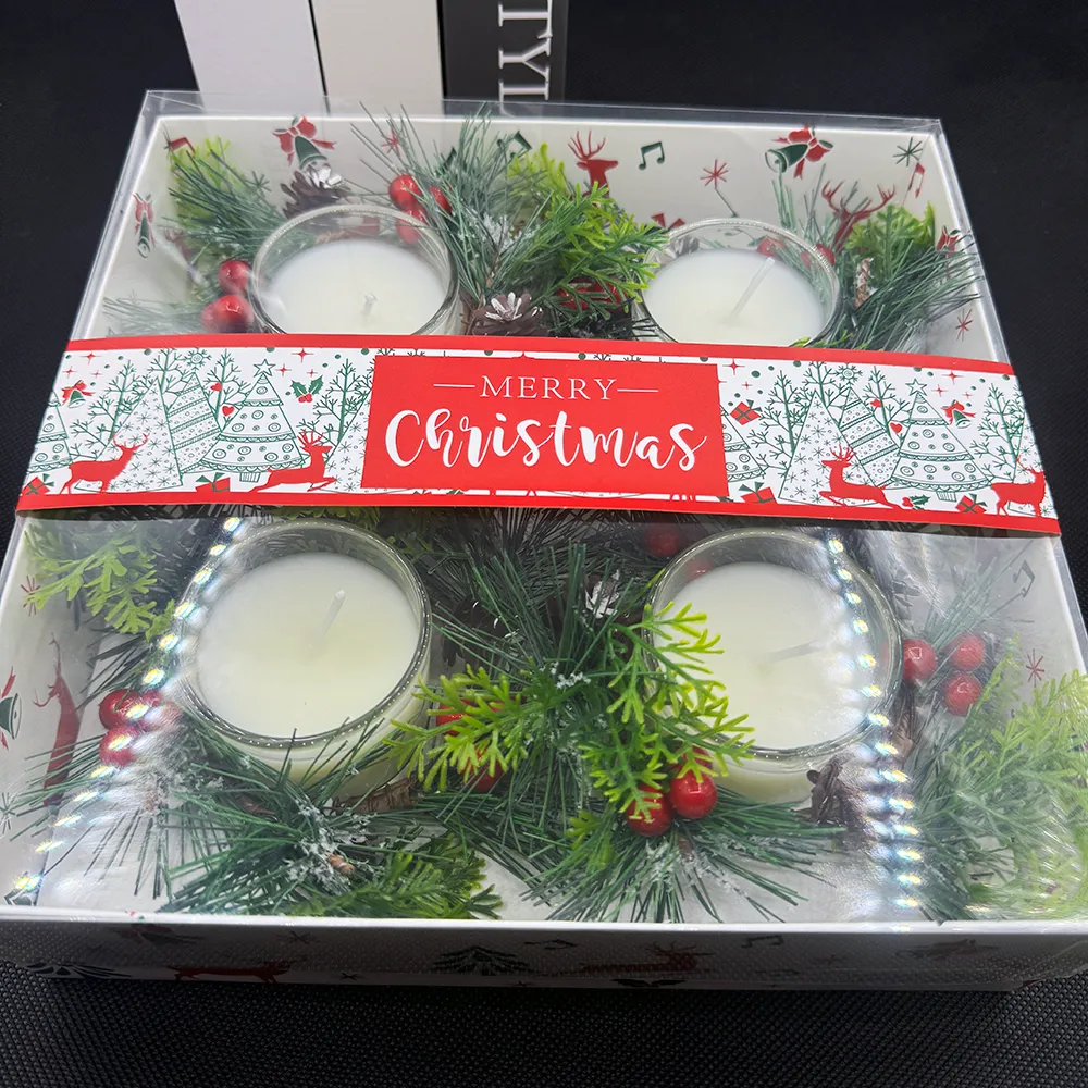 White Unscented Clear Glass Filled Votive Candles