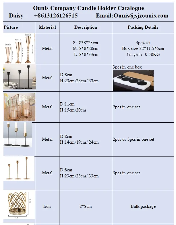 Metal Candlesticks