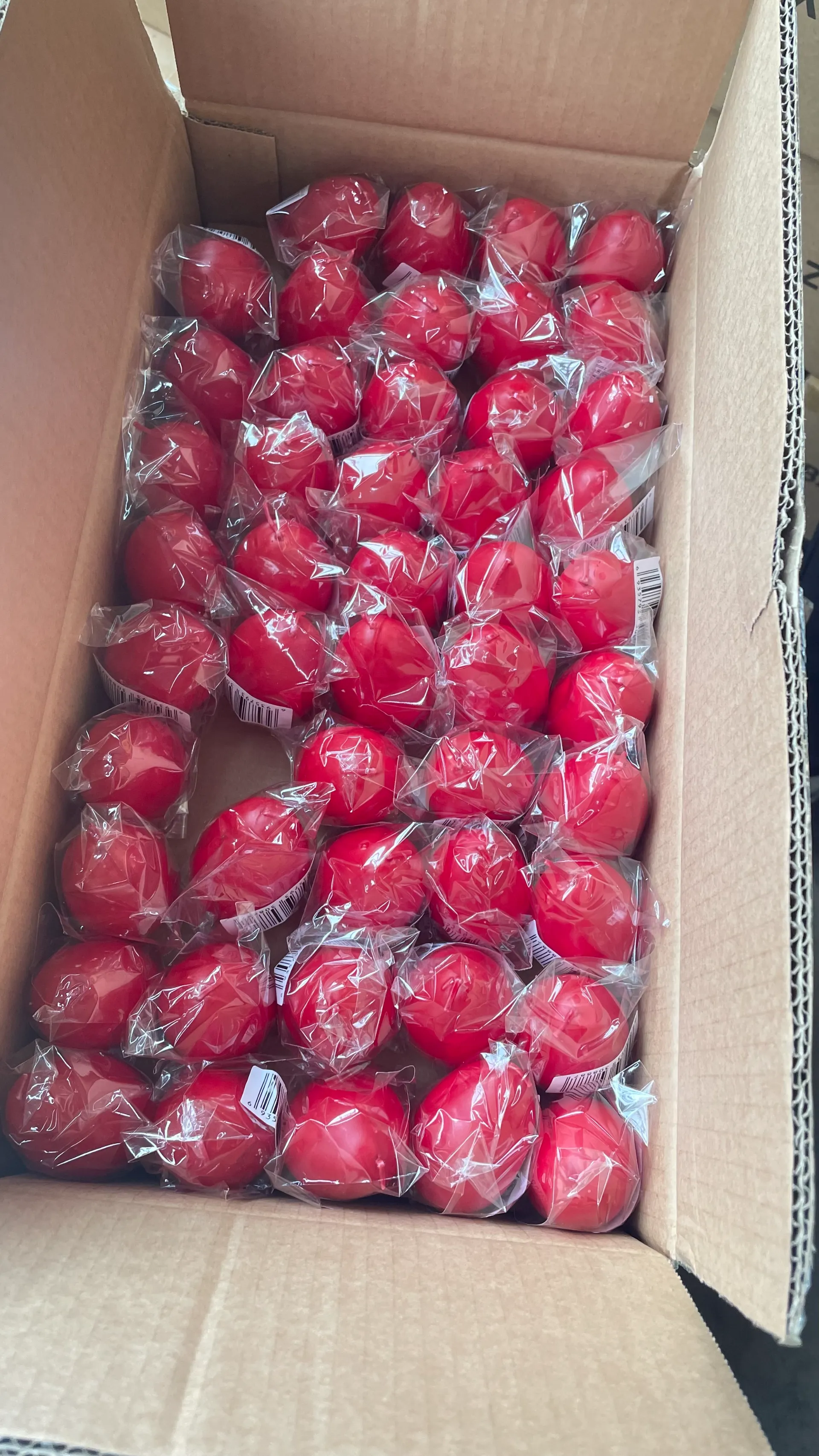 Red egg candle