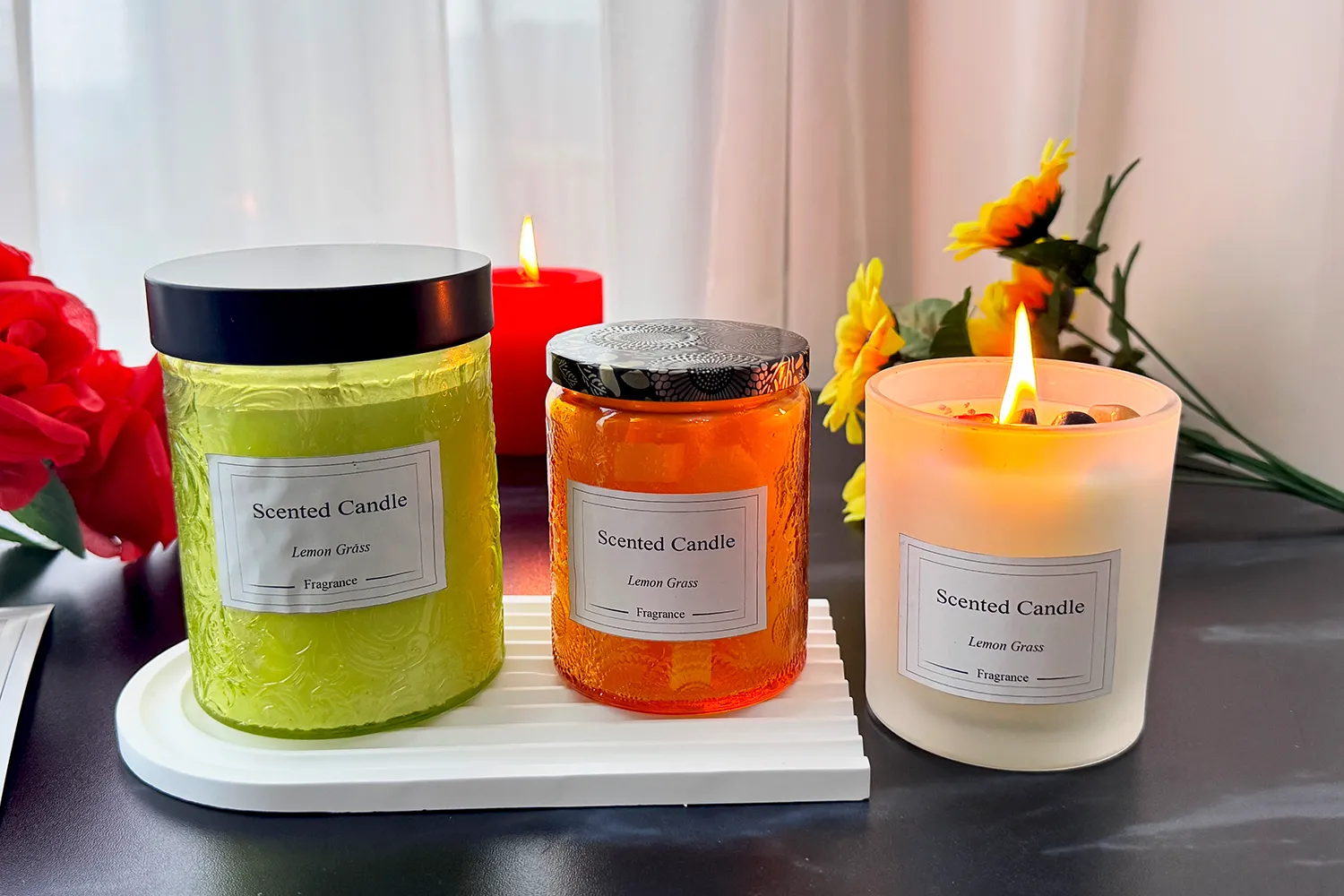 scented soy candle